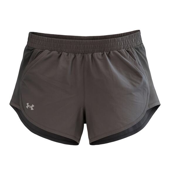 Under Armour Women’s Gray Running Shorts Medium HeatGear Loose Fit Active Gym - Picture 1 of 8